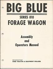 Formato manual do operador original Ford Big Blue Series 810 vagão forragem # SE 3586 comprar usado  Enviando para Brazil