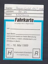Fahrkarte eisenbahn bahn gebraucht kaufen  Südstadt,Papendorf