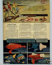 1968 PAPER AD 3 PG Toy Guns Space Age Astroray Astro Air Blaster Johnny Eagle for sale  North Royalton