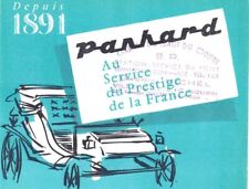 Catalogue brochure panhard d'occasion  Palaiseau