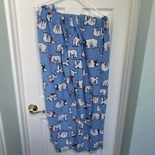 Usado, Pantalones de pijama Croft and Borrow azul claro con osos polares blancos talla XL (83) segunda mano  Embacar hacia Argentina