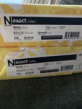 Tarjeta de índice exacto Neenah stock, 110 lb, 8-1/2 x 11, blanca, 2 resmas abiertas, (WAU40411), usado segunda mano  Embacar hacia Argentina