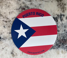 Puerto Rico Bandera Eeuu Cantimplora Portátil Adhesivo de Vinilo Statesman, usado segunda mano  Embacar hacia Argentina