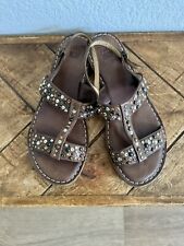brown t strap sandals for sale  Carlsbad