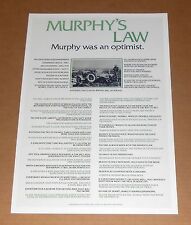 Murphy law poster for sale  Kalamazoo