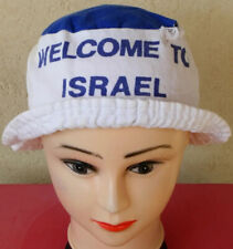 WELCOME TO ISRAEL VINTAGE AUTHENTIC COTTON KOVA TEMBEL כובע טמבל OLD HAT 50-60'S for sale  Shipping to South Africa