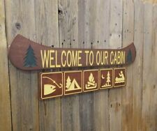 engraved rustic wood signs for sale  Hutchinson