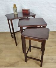 Nest tables mahogany for sale  SKIPTON