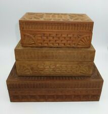 Carved wood boxes for sale  Punta Gorda