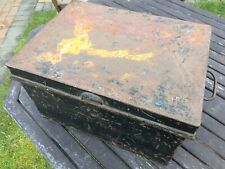 Vintage black tin for sale  Shipping to Ireland