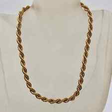 MONET Classic Twisted Rope Chain Choker Necklace 15.25” for sale  Shipping to South Africa