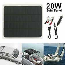 20W Solar Panel 12V Trickle Charge Battery Charger Maintainer Marine RV Car comprar usado  Enviando para Brazil
