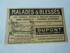 Publicité 1921 malades d'occasion  La Verpillière