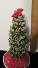 1:12 Dollhouse Christmas Tree with skirt   8" tall for sale  Shipping to South Africa