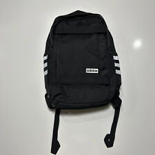 Mochila Adidas Negro Blanco Gran Capacidad Bolsillos Logotipo - Viaje Escolar Trabajo segunda mano  Embacar hacia Argentina