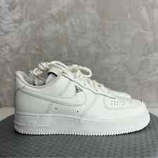 Nike Air Force 1 '07 LV8 Womans Size 9 Sail White Silver Shoes FJ4559 133 NEW for sale  Shipping to South Africa