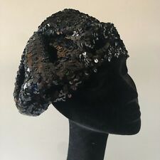 Black sequin beret for sale  LYNDHURST