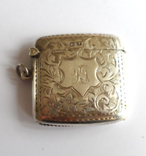 Antique silver vesta for sale  MIDDLESBROUGH