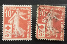 timbre France 1914 N°147 Semeuse - Croix rouge -neuf sans gomme et oblitéré comprar usado  Enviando para Brazil