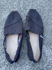 ZAPATOS TOMS ZAPATOS DESLIZANTES DE LONA EU 37.5 EE. UU. 7 NEGROS segunda mano  Embacar hacia Mexico