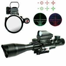 4-12X50 EG Rifle Scope with Holographic 4 Reticle Sight & Red Laser JG8 for sale  Shipping to South Africa