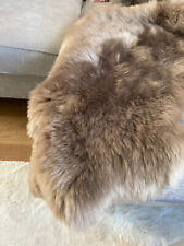 Taupe brown sheepskin for sale  CRAWLEY
