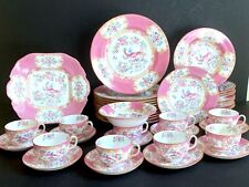 Used, Ca.1900 Mintons Cockatrice Pink Pattern Porcelain Partial Dinner Service,44 pcs for sale  Shipping to South Africa