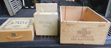 Wood wine boxes for sale  Southwick