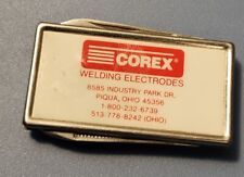 Advertising Barlow B60 Money Clip File Pocketknife Corex Welding Piqua Oh JBX26 for sale  Shipping to South Africa