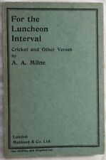 Luncheon interval cricket for sale  Shipping to Ireland