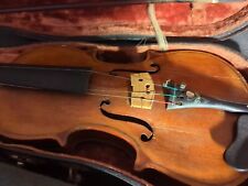 Instrumento musical antigo arco de violino para restauração wCase 1913 costelas de cereja preta comprar usado  Enviando para Brazil