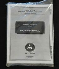 JOHN DEERE 425 445 455 TRACTOR 46" QUICK HITCH SNOWTHROWER OPERATORS MANUAL for sale  Shipping to Canada