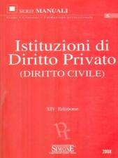 Istituzioni diritto privato usato  Italia