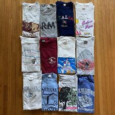 Lote de 12 camisetas masculinas tamanhos adultos vintage década de 1980 década de 1990 pacote usado por atacado comprar usado  Enviando para Brazil