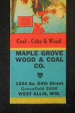 1940s Maple Grove Wood & Coal Co. Coca-Cola 1634 So. 84th St. Gramp West Allis WI MB comprar usado  Enviando para Brazil