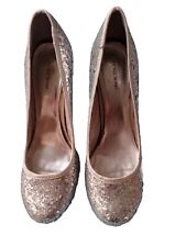 silver glitter court shoes for sale  MAYFIELD