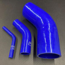 45 Degree Silicone Hose BLUE 6.5mm to 102mm  **STOCK CLEARANCE**, used for sale  Shipping to South Africa