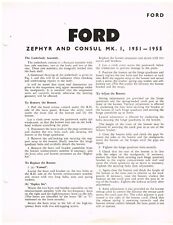 Ford consul zephyr for sale  ALFRETON