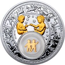 Srebrna moneta odporna na zodiak Bliźnięta 20 rubli Białoruś 2013 na sprzedaż  PL