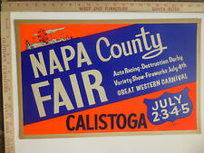 Napa county fair for sale  San Francisco