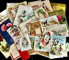 Lote de tarjetas comerciales antiguas efímeras de colección postales diario basura más de 50 piezas, usado segunda mano  Embacar hacia Argentina