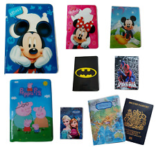 Capa porta passaporte Disney Mickey, Minnie Mouse, Peppa Pig, Frozen e MAIS Reino Unido comprar usado  Enviando para Brazil