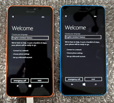 lote de 2 Microsoft Lumia 640 XL laranja e azul (portadora AT&T bloqueada), usado comprar usado  Enviando para Brazil