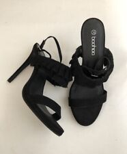 Boohoo black heels for sale  KEIGHLEY