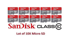 Lote de 10 cartões de memória SanDisk 64GB ultra micro SD flash SDXC, usado comprar usado  Enviando para Brazil