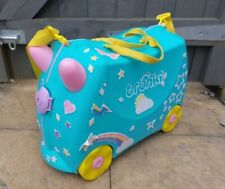 TRUNKI Una The Unicorn Kids Ride On Suitcase With Strap key and tail for sale  Shipping to South Africa