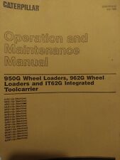 CAT Operation & Maintenance Manual 950G 962G Loader IT62G Integrated Toolcarrier for sale  Shipping to Canada