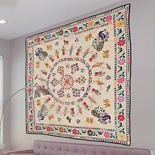Textil Gujrati colgante de pared bordado a mano indio, muebles para el hogar, decoración de pared segunda mano  Embacar hacia Argentina