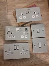 Plug sockets brushed for sale  LONDON