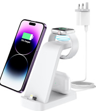 Used, 3 in 1 Wireless Charger Dock Charging Station For Apple Watch iPhone 13 12 11 XS for sale  Shipping to South Africa